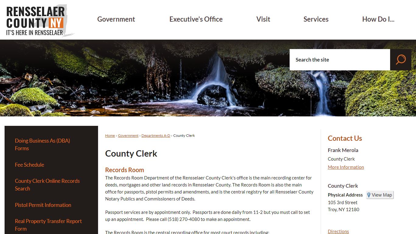 County Clerk | Rensselaer County, NY